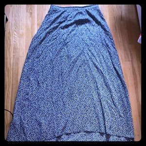 Hipster and trendy black and white skirt